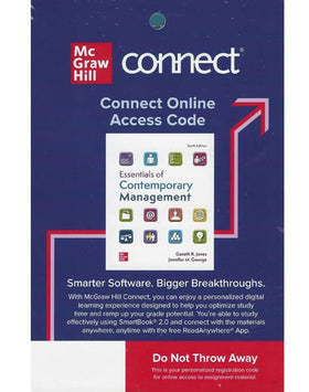 Essentials of Contemporary Management, 10e, Connect Access Code