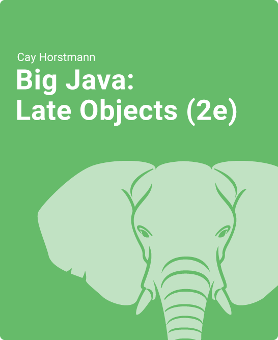 Big Java: Late Objects (ZyBook)